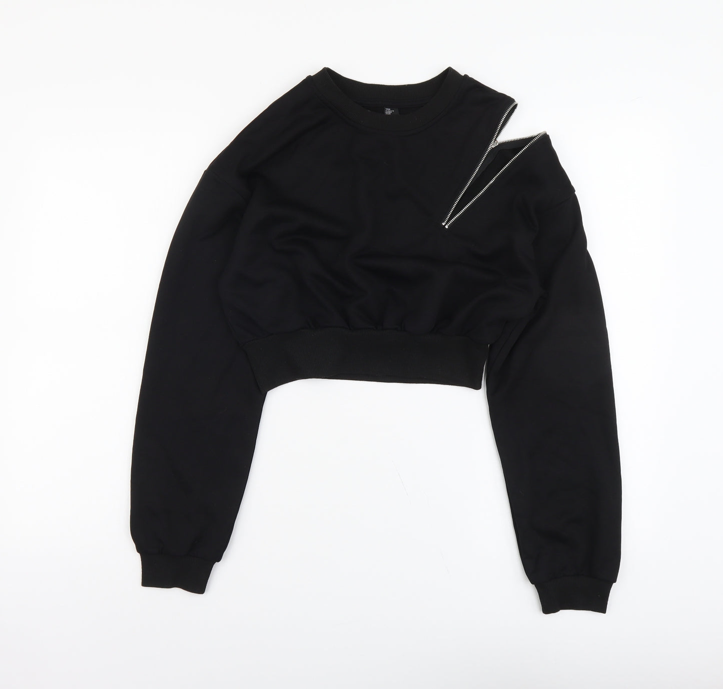 Cider Womens Black Polyester Pullover Sweatshirt Size XS Pullover