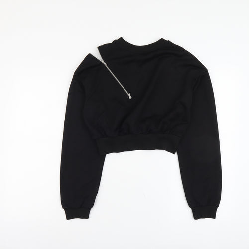 Cider Womens Black Polyester Pullover Sweatshirt Size XS Pullover
