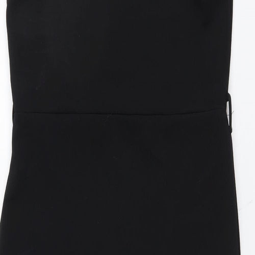 New Look Womens Black Polyester Shift Size 12 V-Neck Pullover