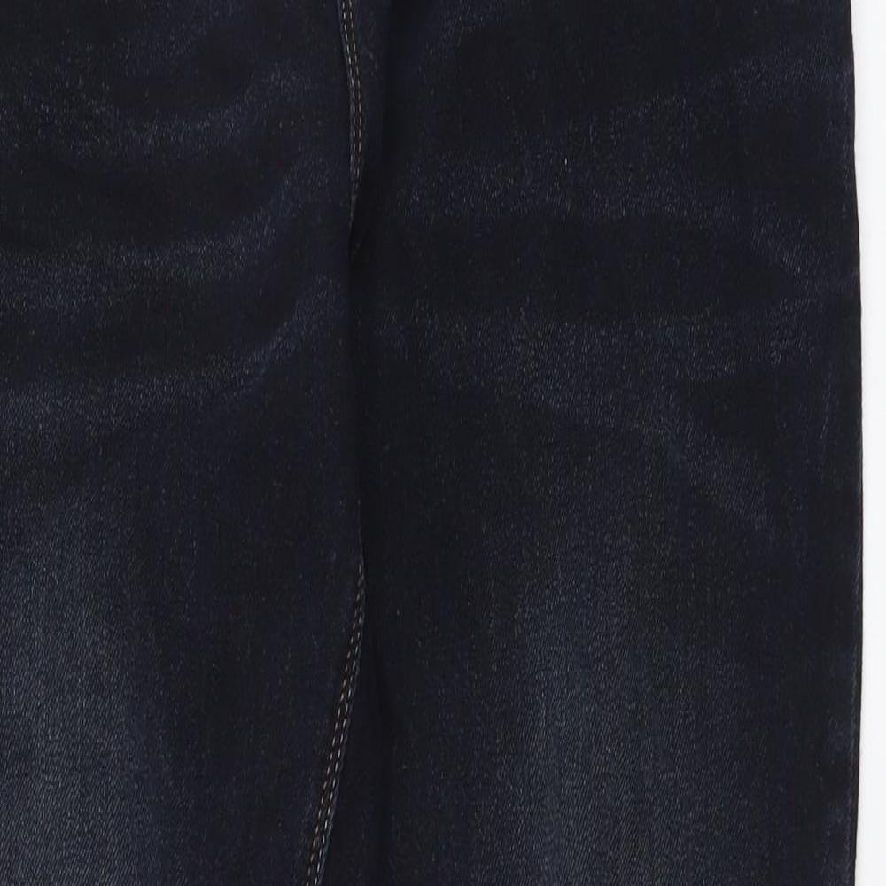 Authentic Boys Blue Cotton Straight Jeans Size 15 Years Regular Button