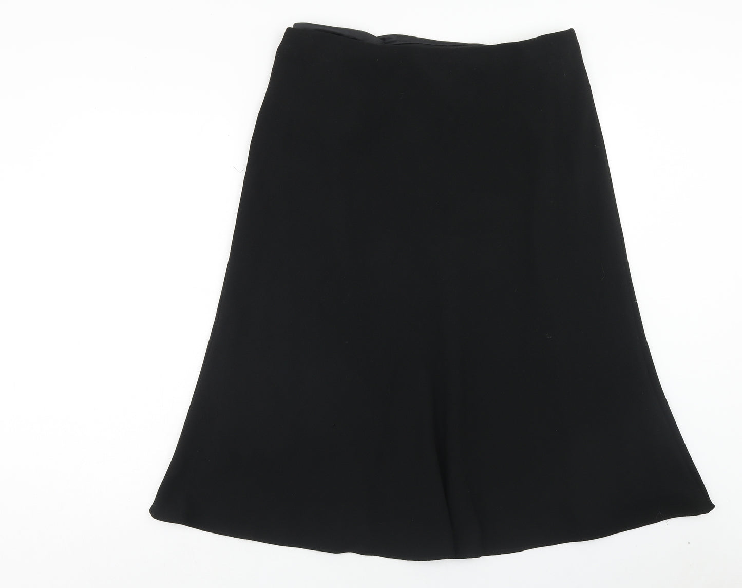Marks and Spencer Womens Black Polyester Swing Skirt Size 16