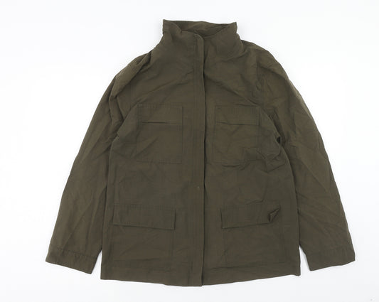 Front view of Gerry Weber women’s green jacket, size UK 10, zip