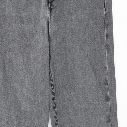 Topshop Womens Grey Cotton Skinny Jeans Size 26 in L32 in Regular Zip