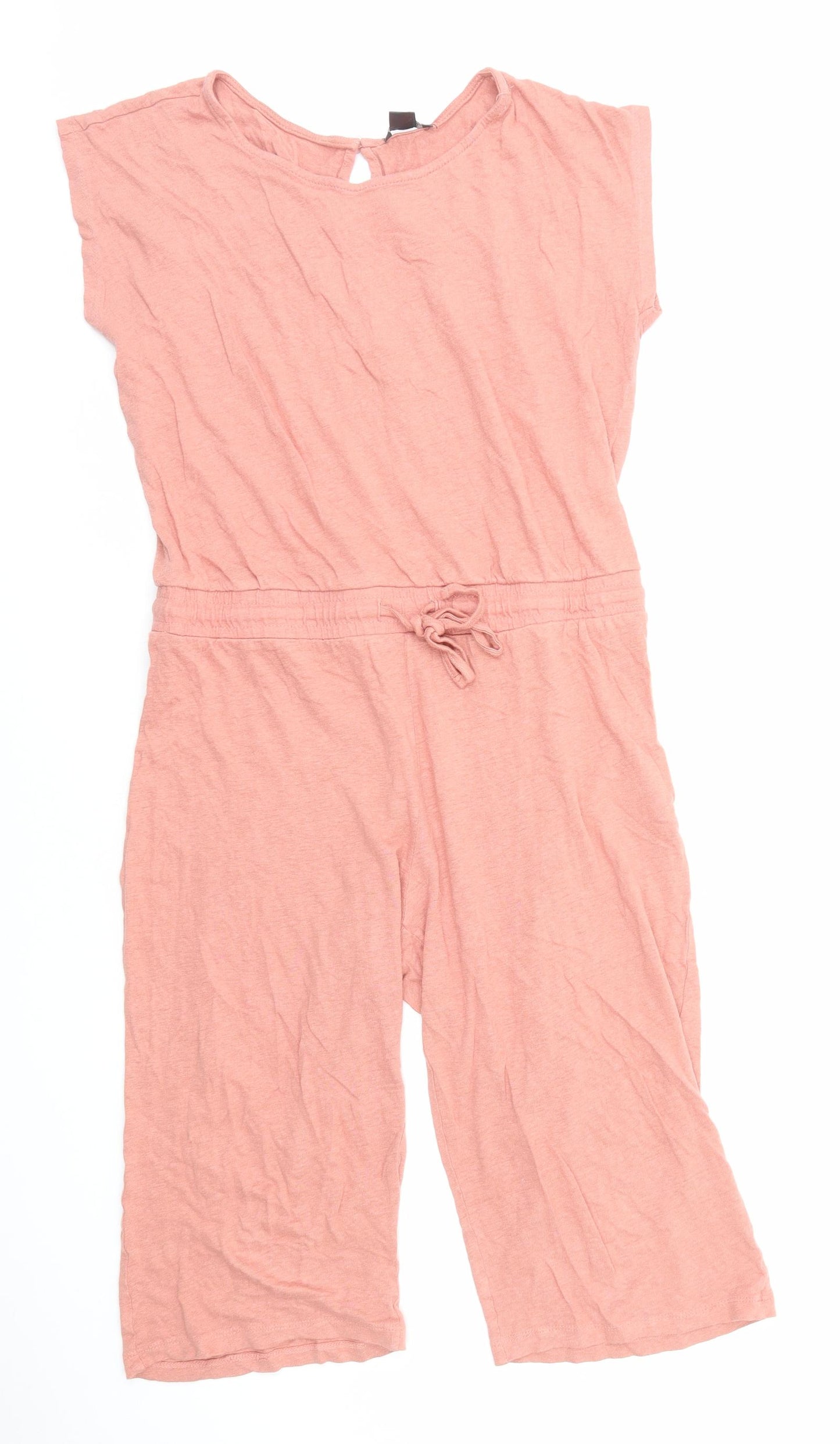 ESMARA Womens Pink Cotton Jumpsuit One-Piece Size L Pullover