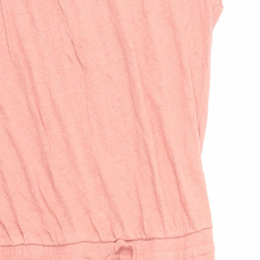 ESMARA Womens Pink Cotton Jumpsuit One-Piece Size L Pullover