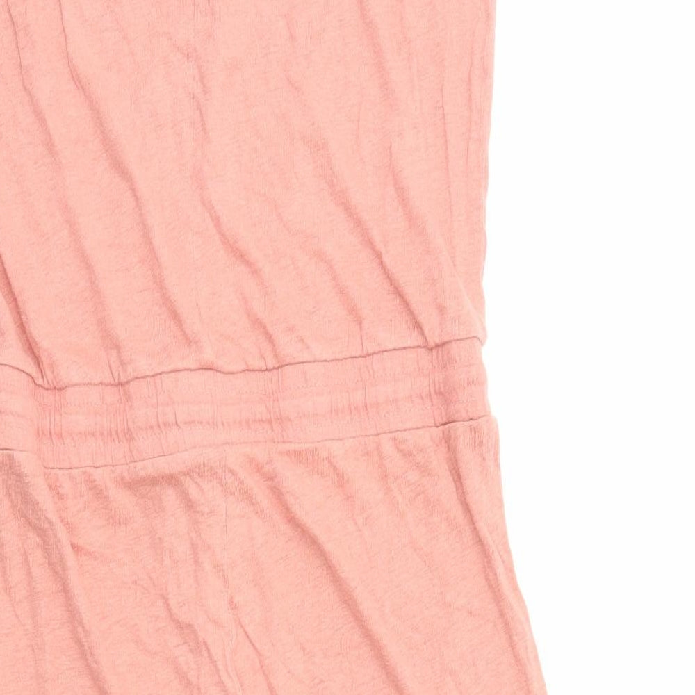 ESMARA Womens Pink Cotton Jumpsuit One-Piece Size L Pullover