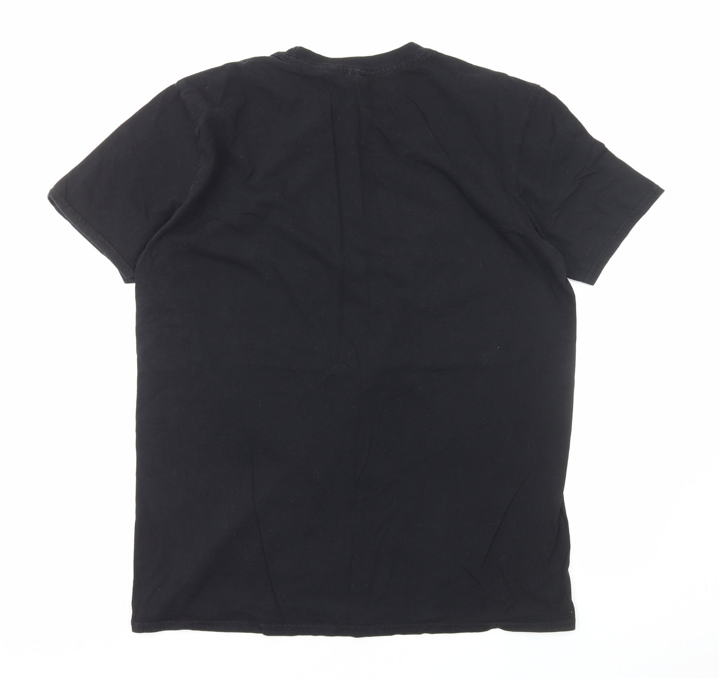 Gildan Mens Black Camel T-Shirt Size L Round Neck - Gonzo