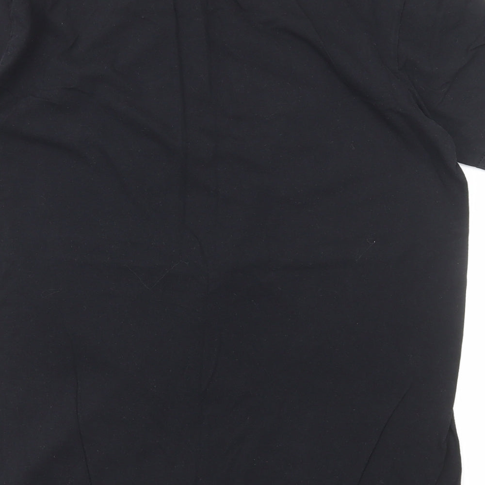 Gildan Mens Black Camel T-Shirt Size L Round Neck - Gonzo