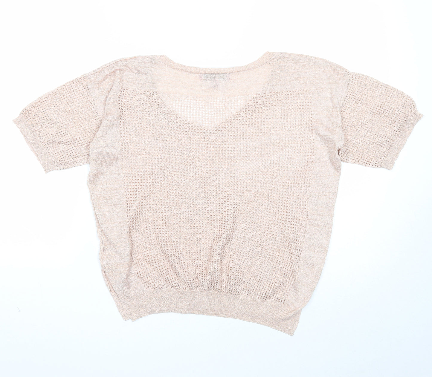 NEXT Womens Pink Scoop Neck Viscose Pullover Jumper Size 10