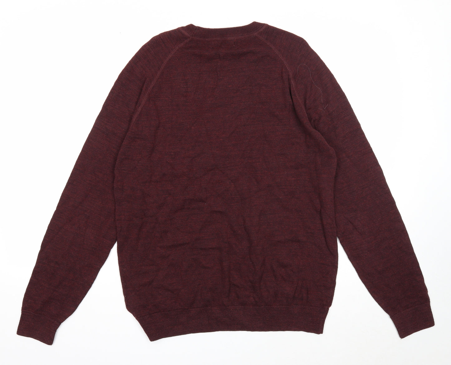 NEXT Mens Purple Round Neck Cotton Pullover Jumper Size XL Long Sleeve