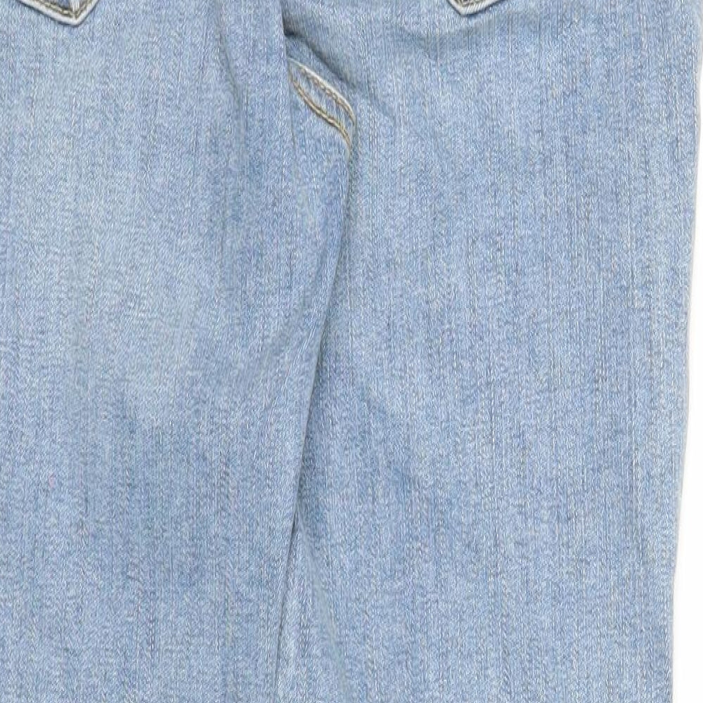 George Womens Blue Cotton Skinny Jeans Size 10 Regular Zip