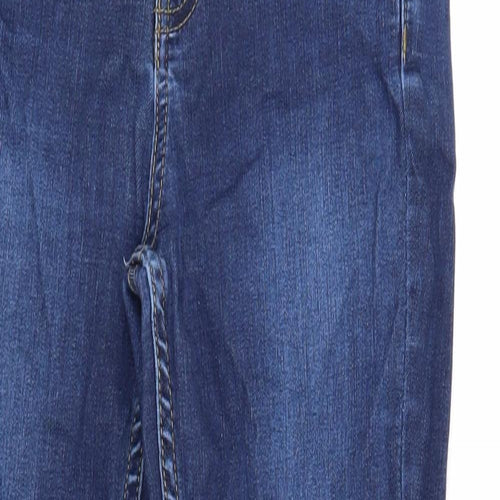Oasis Womens Blue Cotton Skinny Jeans Size S Regular Zip