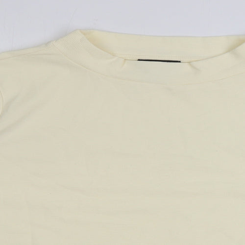 Jones New York Womens Ivory Mock Neck Polyester Pullover Jumper Size XL
