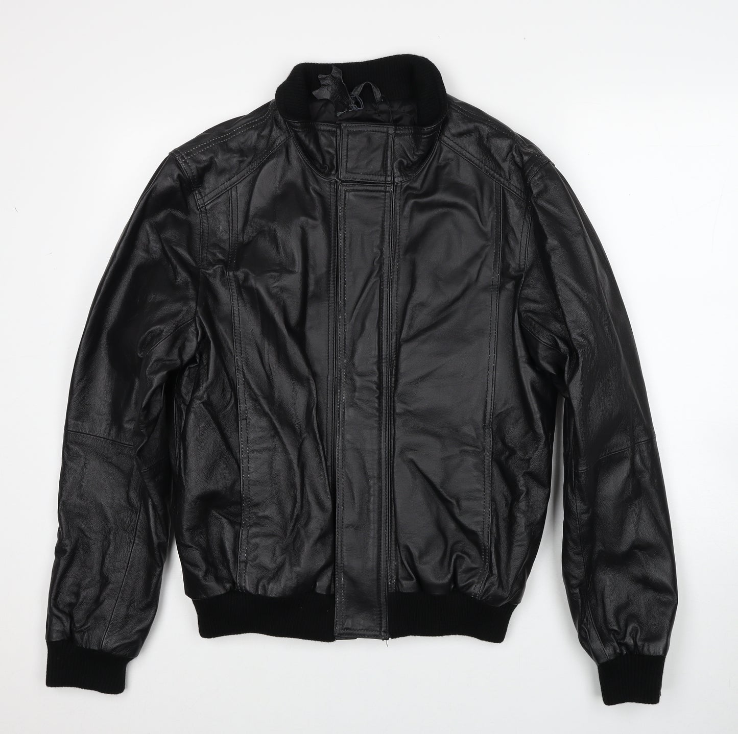 Blue Harbour Mens Black Bomber Jacket Jacket Size S Zip