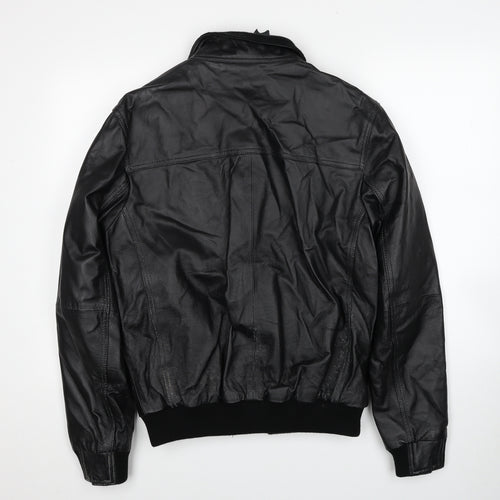 Blue Harbour Mens Black Bomber Jacket Jacket Size S Zip