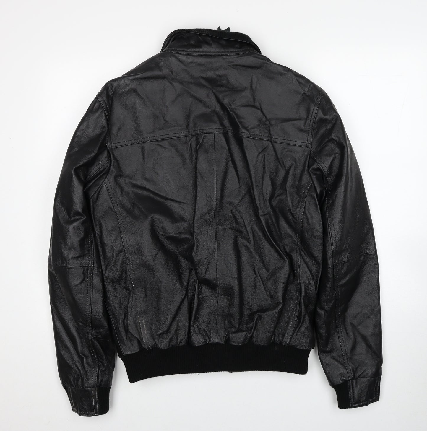 Blue Harbour Mens Black Bomber Jacket Jacket Size S Zip