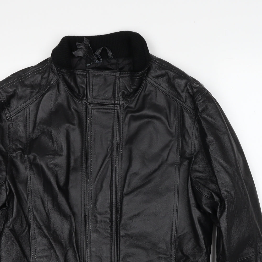 Blue Harbour Mens Black Bomber Jacket Jacket Size S Zip