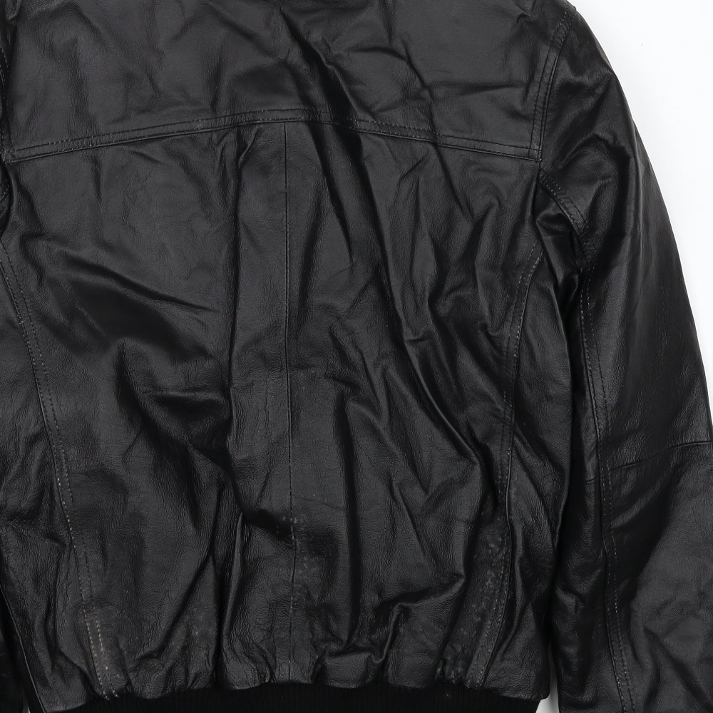 Blue Harbour Mens Black Bomber Jacket Jacket Size S Zip