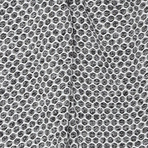 Preworn Womens Grey Geometric Polyester Compression Leggings Size S Regular Pullover