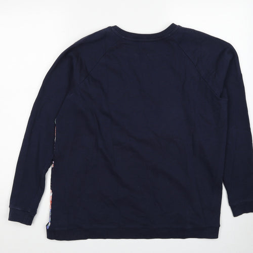 Capsule Womens Blue Polyester Pullover Sweatshirt Size 14 Pullover