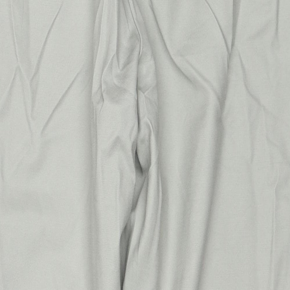 F&F Womens Beige Cotton Trousers Size 18 Regular Zip
