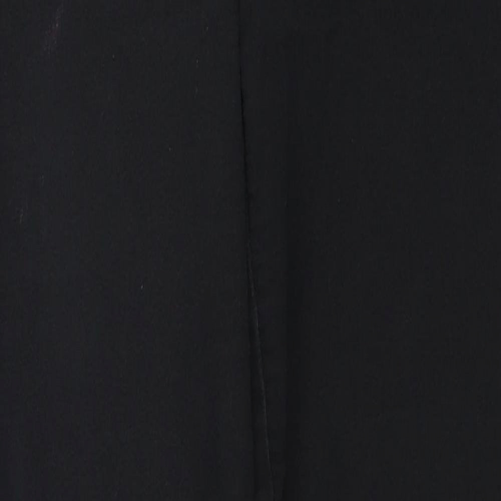 F&F Womens Black Cotton Skinny Jeans Size 10 Regular Zip