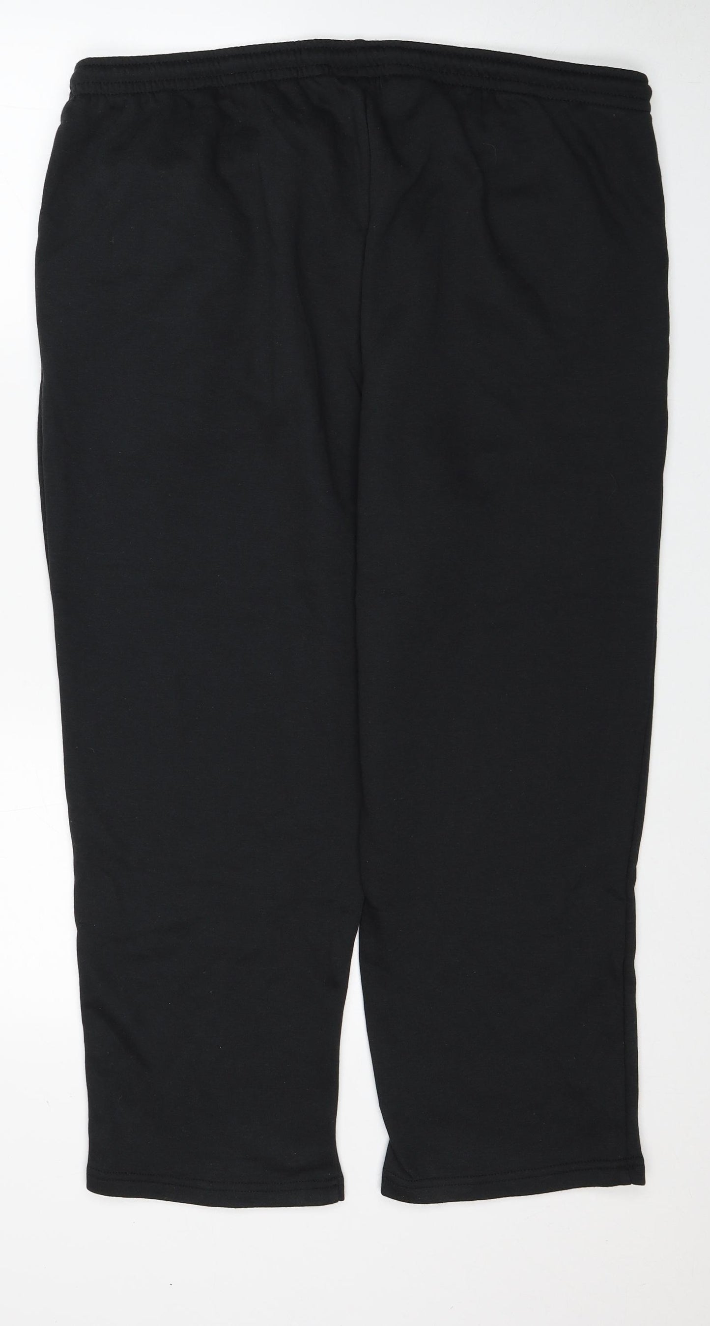 Damart Womens Black Polyester Jogger Trousers Size 22 Regular Drawstring - Size 22-24