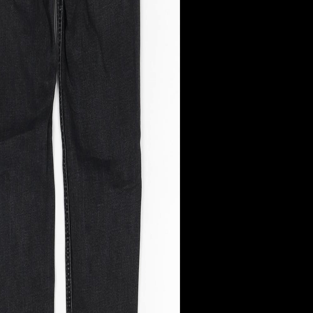 Stradivarius Womens Black Cotton Skinny Jeans Size 10 Regular Zip
