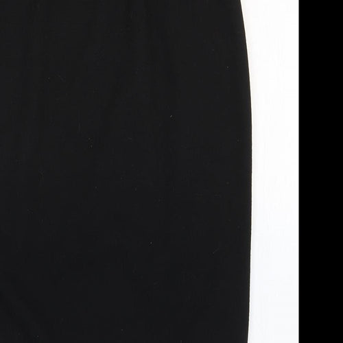 Miss Faceless Womens Black Polyester Straight & Pencil Skirt Size M