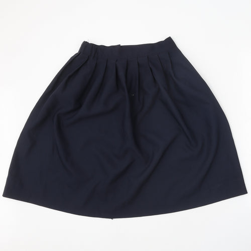 French Toast Womens Blue Polyester Pleated Skirt Size 16 Zip