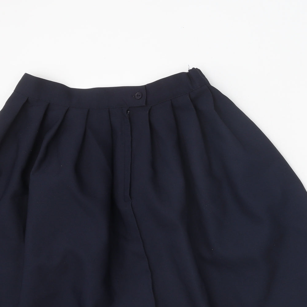 French Toast Womens Blue Polyester Pleated Skirt Size 16 Zip