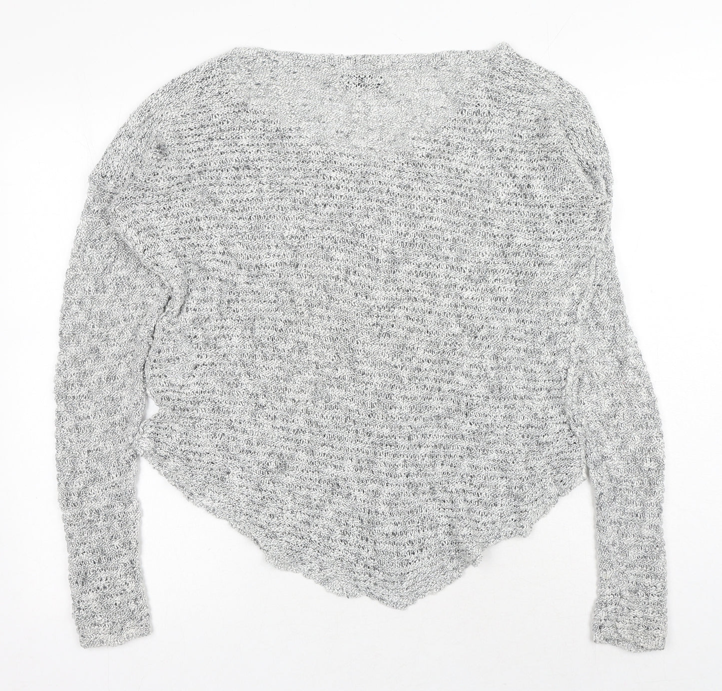 Abercrombie & Fitch Womens Grey Boat Neck Cotton Pullover Jumper Size M