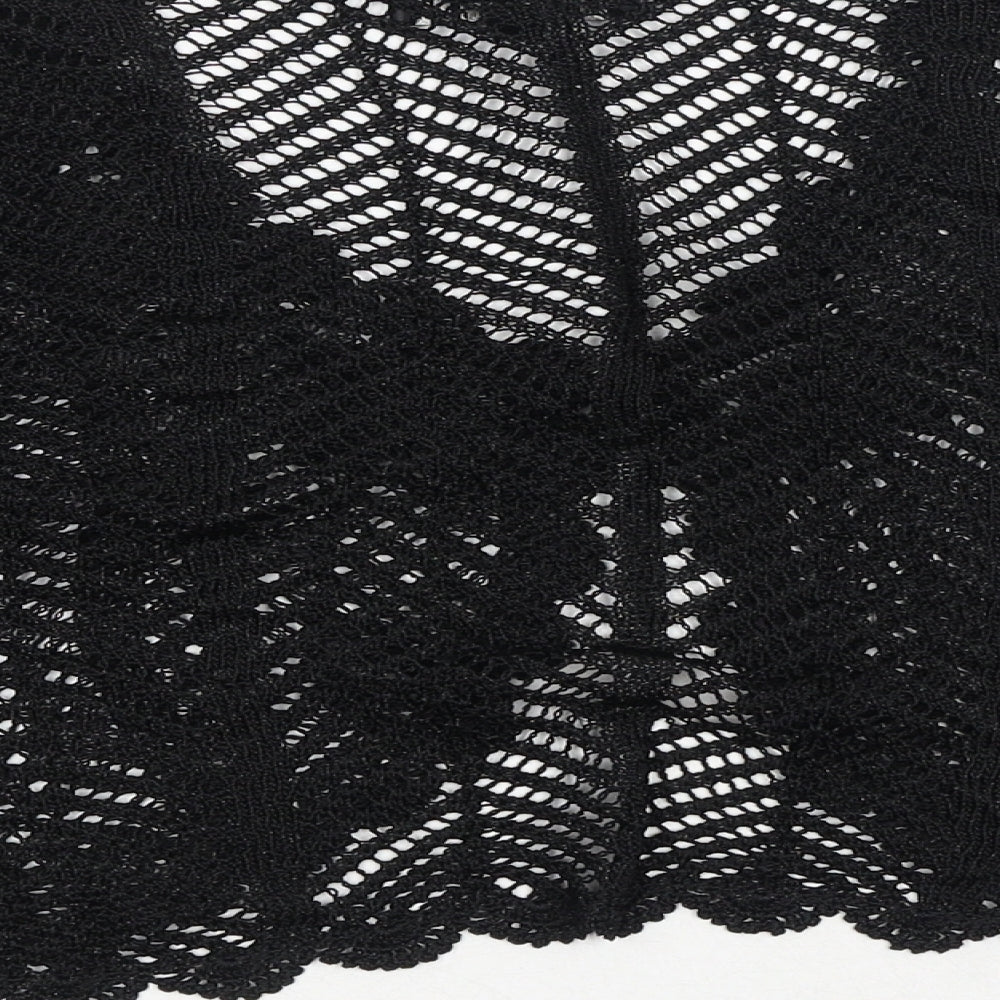 Casamia Womens Black V-Neck Viscose Cardigan Jumper Size S
