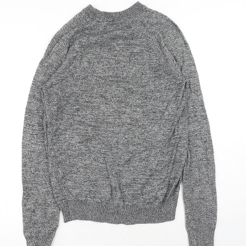 Primark Womens Grey Round Neck Cotton Pullover Jumper Size S