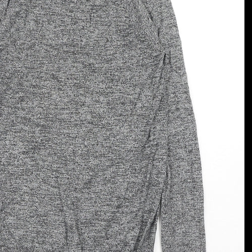 Primark Womens Grey Round Neck Cotton Pullover Jumper Size S
