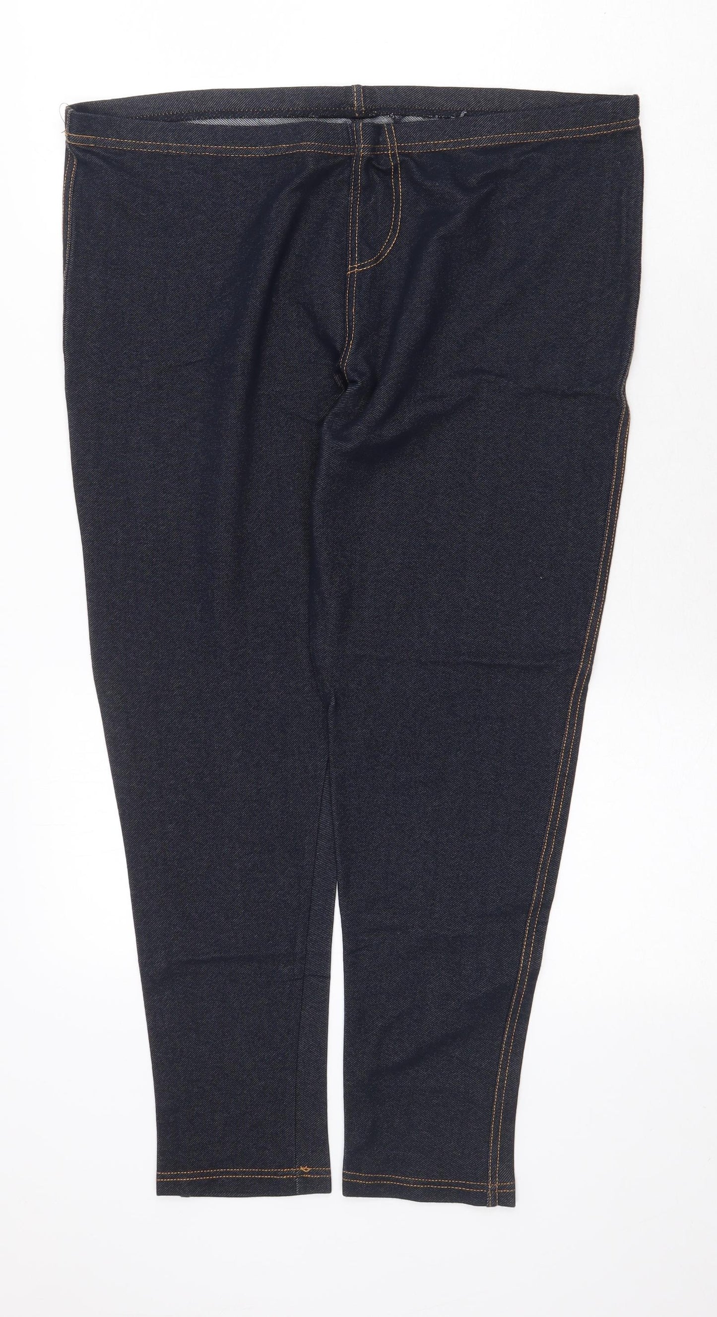 New Look Womens Blue Cotton Jegging Jeans Size 18 Regular