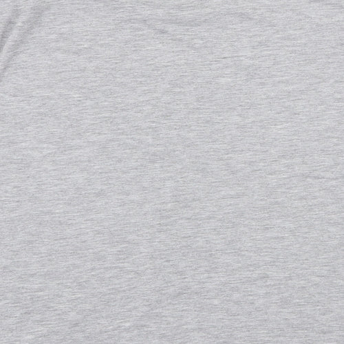 Marks and Spencer Womens Grey Polyester Basic T-Shirt Size 10 Round Neck