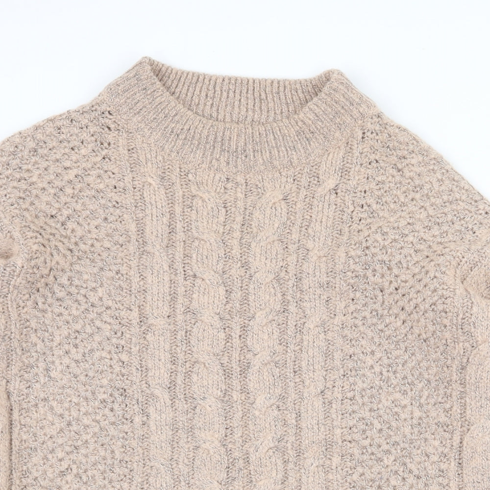 Atmosphere Womens Pink Round Neck Acrylic Pullover Jumper Size 8