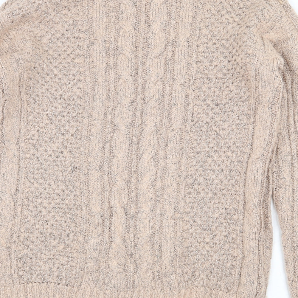 Atmosphere Womens Pink Round Neck Acrylic Pullover Jumper Size 8