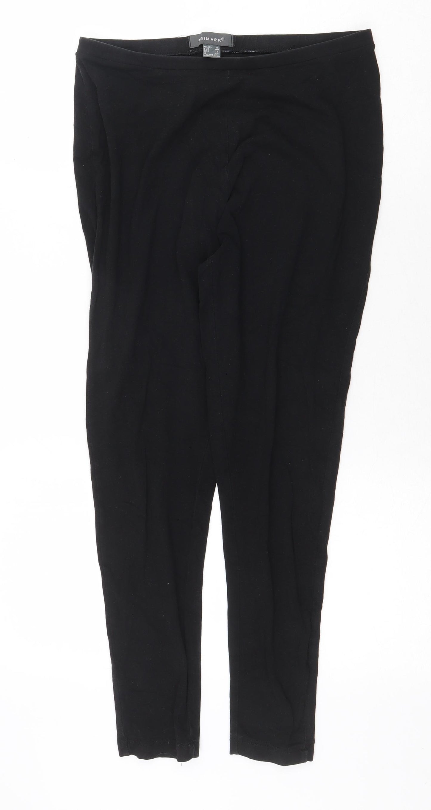 Primark Womens Black Cotton Jogger Leggings Size 12