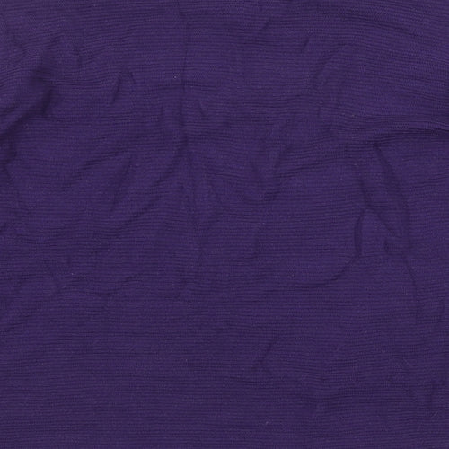 Olsen Womens Purple Round Neck Acrylic Pullover Jumper Size 12