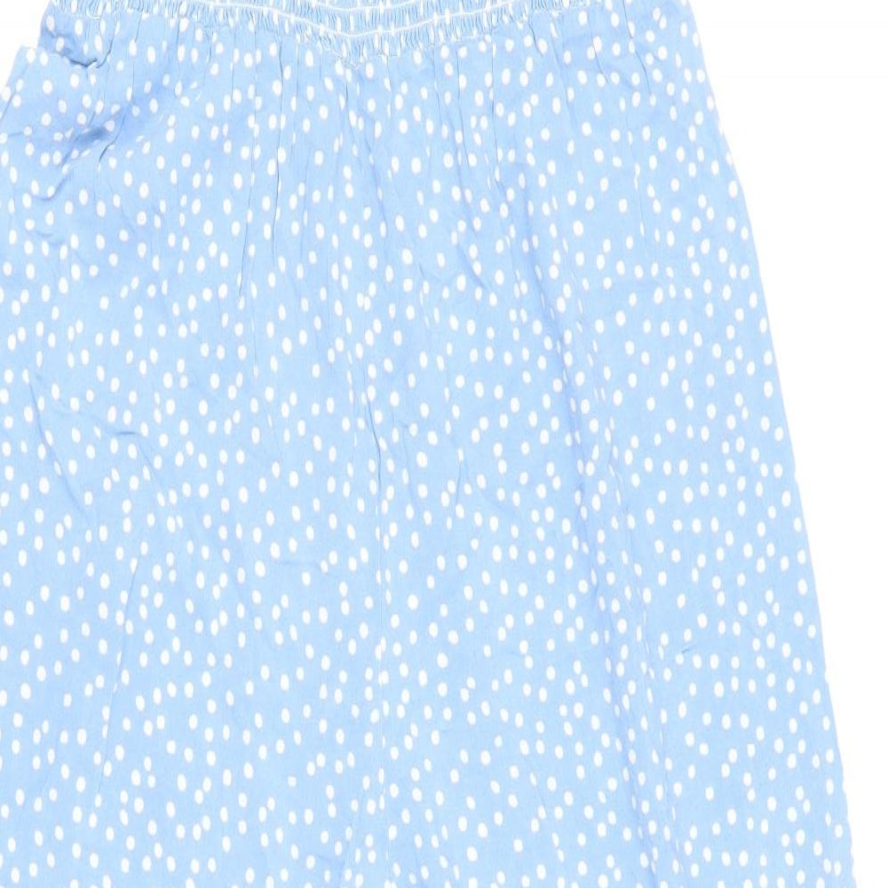 New Look Womens Blue Polka Dot Viscose Jumpsuit One-Piece Size 18 Pullover