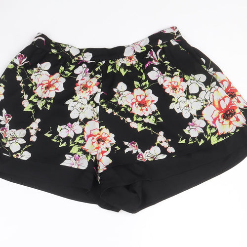 River Island Womens Multicoloured Geometric Polyester Basic Shorts Size S Regular Pull On