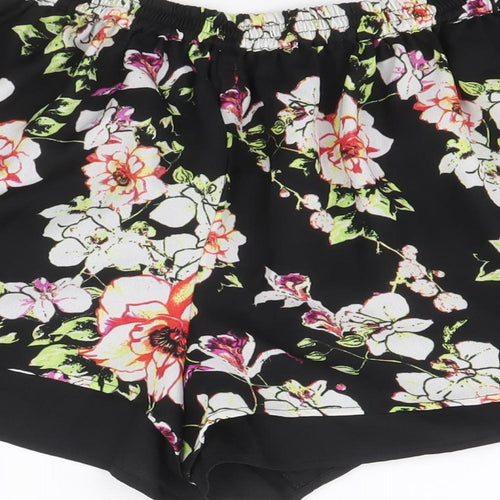 River Island Womens Multicoloured Geometric Polyester Basic Shorts Size S Regular Pull On