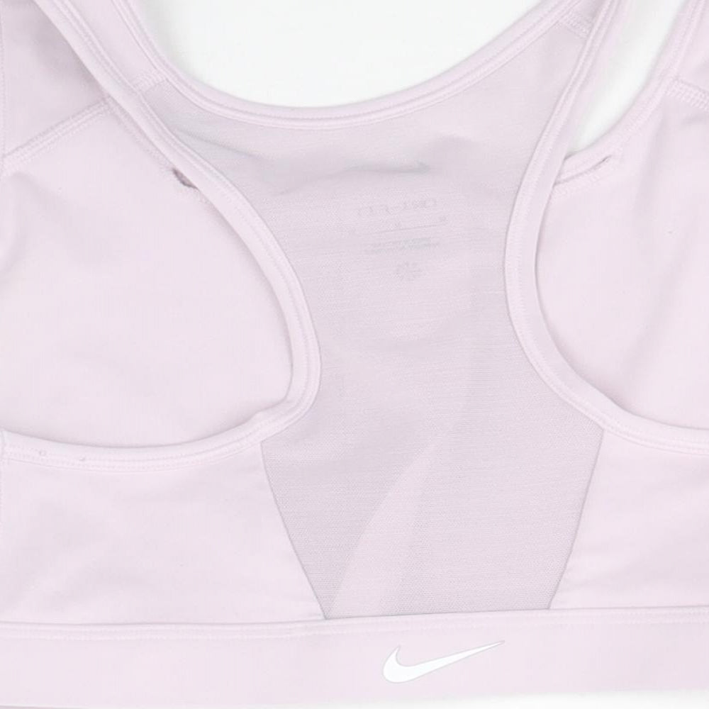 Nike Womens Purple Polyethylene Cropped Tank Size M Scoop Neck Zip - Racerback Sports Bra