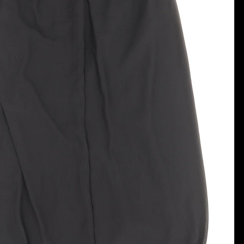 Zara Womens Black Polyester Sheath Size M Boat Neck Zip