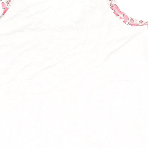 Marks and Spencer Womens Pink Animal Print Polyester Basic Tank Size 8 Scoop Neck - Leopard Print