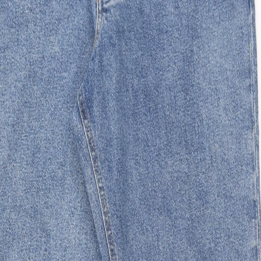 Denim & Co. Mens Blue Cotton Straight Jeans Size 30 in L32 in Regular Button