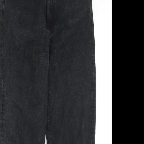 Weekday Womens Black Cotton Straight Jeans Size 26 in L28 in Regular Zip