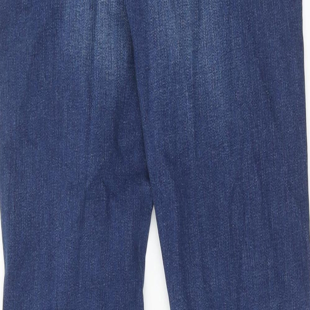 NEXT Boys Blue Cotton Tapered Jeans Size 15 Years Regular Zip